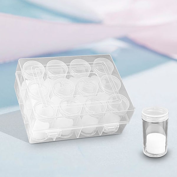1 Set Coin Storage Tube High Durability Anti-oxidation Plastic Clear Round Coin Capsules Storage Box Set For Home
