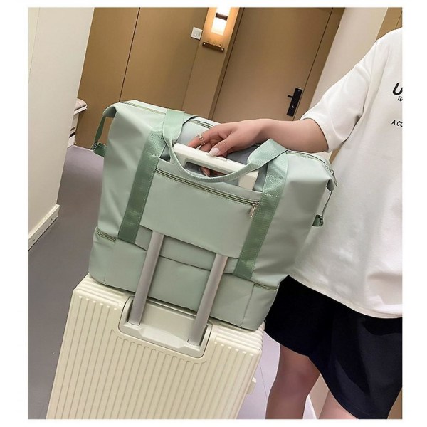 Travel Bag Large Capacity Luggage Wet And Dry Separation Hand Luggage Travel Bag Shoulder Shopping Bag Sports Bags Green