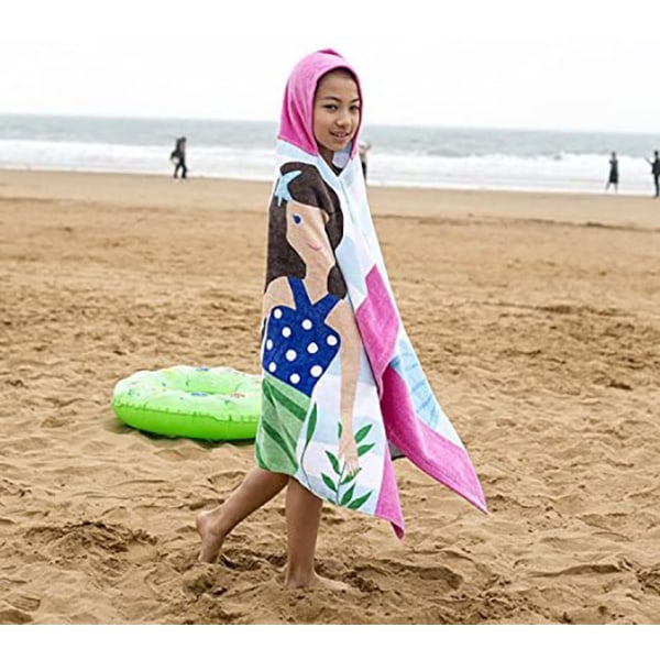 Kids Bath Towel Wrap for Boys Girls Hooded Pool Beach Towels Bathrobe Soft Plush Absorbent Cotton Style6