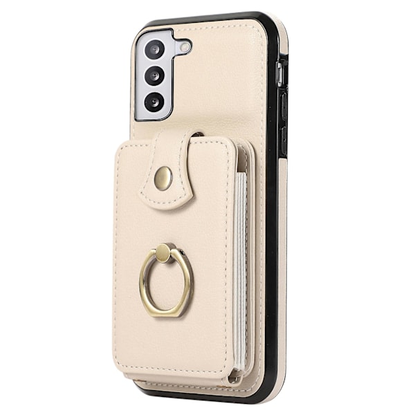 Samsung Galaxy S23+ Fodral Rfid Blockering Mobiltelefon Skal Stativ Tpu+pu Läder Skal Beige
