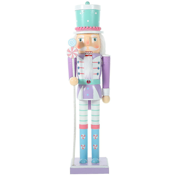 Julnötknäppare dockfigur trä nötknäppare dekoration trä nötknäppare docka julgåva Violet