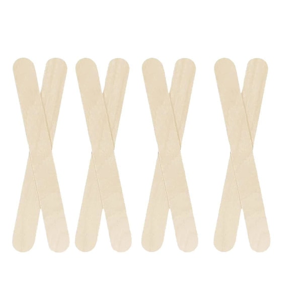 100 stk Trehåndverk Ispopstikker 6 tommer Lange X 3/4 tommer Brede Behandlerpinner Ispopstikker For