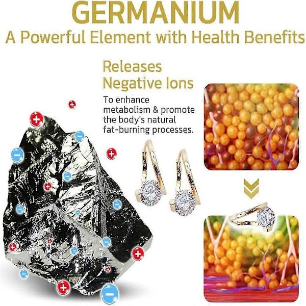 Lymphvity Germanium -korvakorut Lymfaattiseen Hoitoon Naisille Koruja Lahjaksi Gold