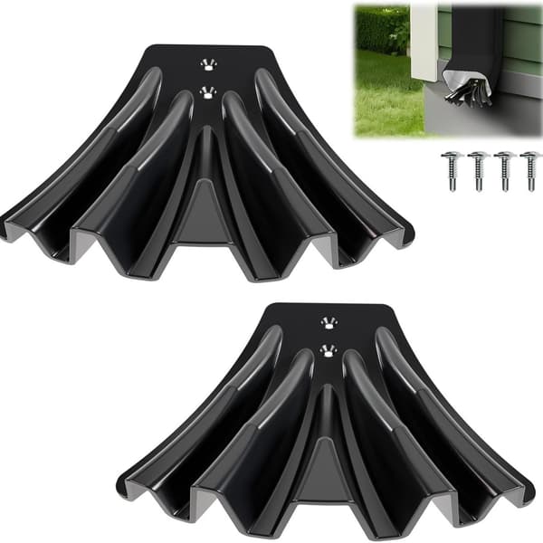 Stuprörsförlängare för 3\" x 4\" och 3\" x 2\" stuprör 1 pack Black