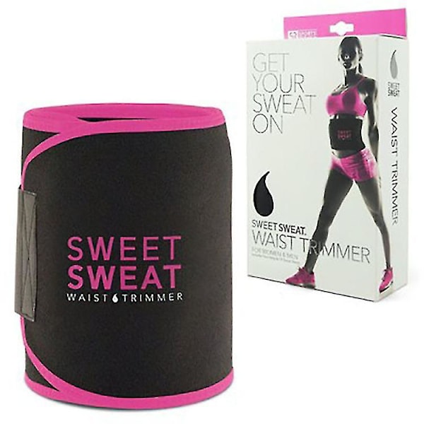 Svettbälte för midjan, Premium Waist Trainer Sauna Bälte för Män och Kvinnor Red L (length 105CM)