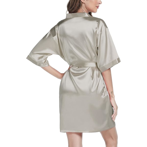 Satinrocken - Sommar Silke Dressing Gown Spa & Bröllops elegans