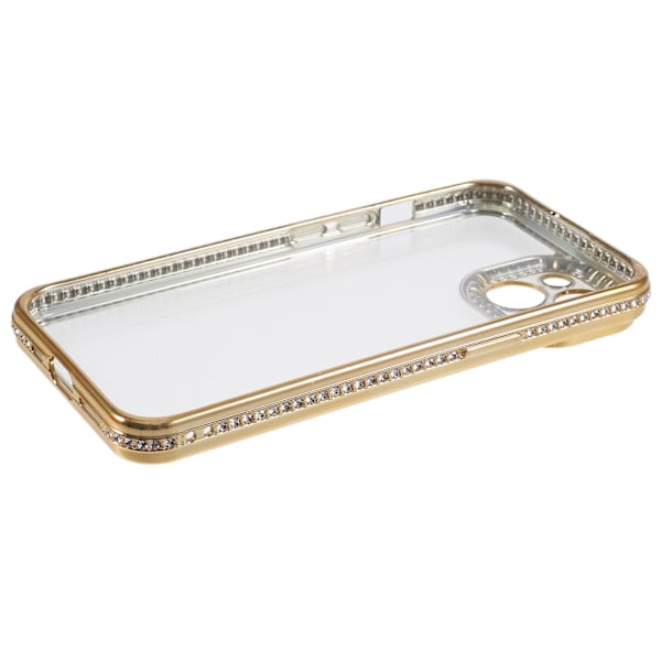 Beskyttende deksel med rhinestones til iPhone 14 - TPU-slank telefondeksel Gold