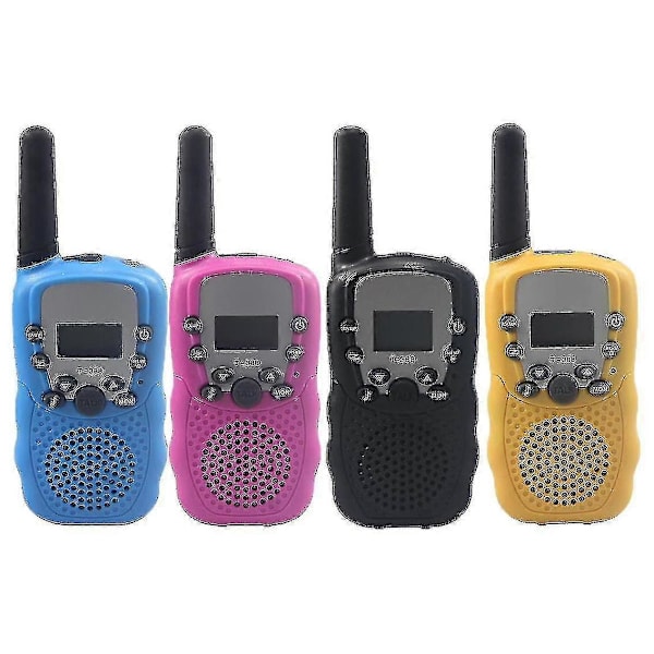 Barnens Walkie Talkie 3km Utomhus Intercom LCD-Skärm Bärbar Walkie Talkie Yellow