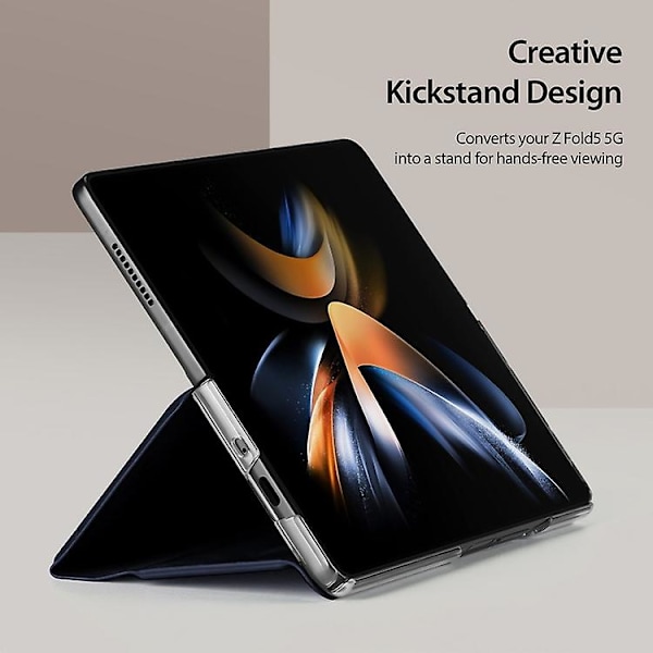 Dux Ducis Bril Series PU + TPU Mobilskal för Samsung Galaxy Z Fold5 5G Blue