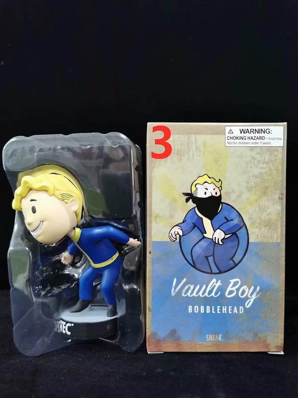 Fallout Vault Boy Bobble Head PVC Actionfigur Samlarmodell Leksak Style 3