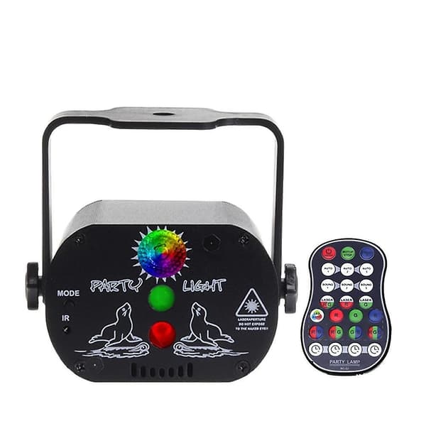 Mini USB-ladbare DJ-discolys med strobe-laserprojektorlampe USB Powered