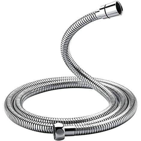 Anti-twist dusjslange, 2,0 m dusjslange, stål, sølv