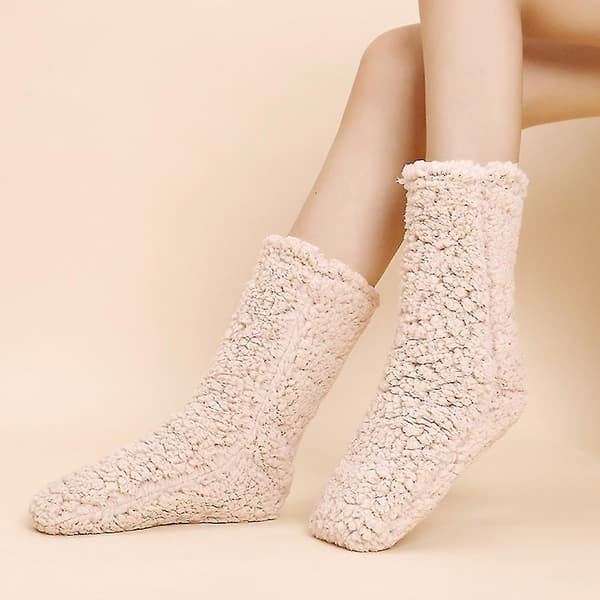 Golvsockor Vuxen Tjocka Sockor Kvinna Vinter Ullsockor khaki