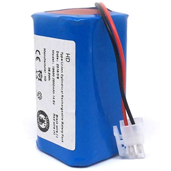 Laderkompatibel batteri 14.8v 2600mah til robotstøvsuger tilbehør deler Kompatibel med A4 A4s A6