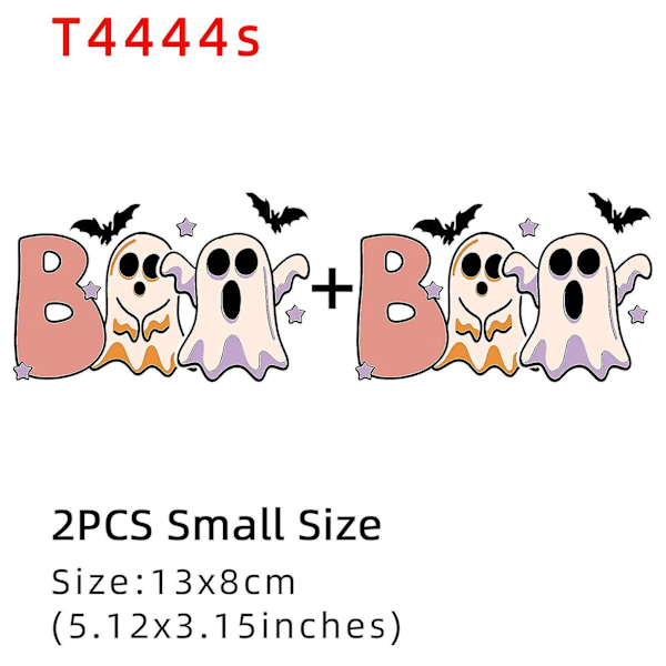 Halloween-figur Strykejern-på-overføring for klær Patcher DIY Vaskbare T-skjorter Termo Klistremerke Applikasjon T4444s