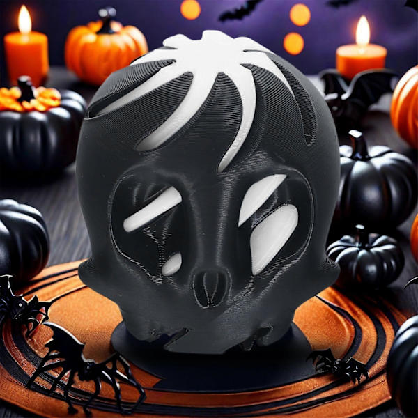 Decompression Push Push Music Printing Tides Play Decompression Artifact Spiralss Three-dimensional Children's Puzzle Skull Decoration B