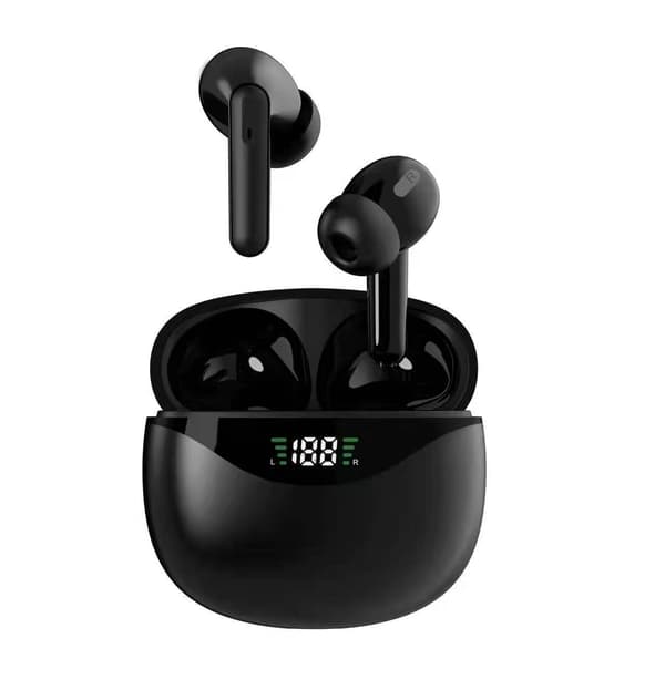 Bluetooth 5.1 hovedtelefoner, LED-display, trådløse øretelefoner