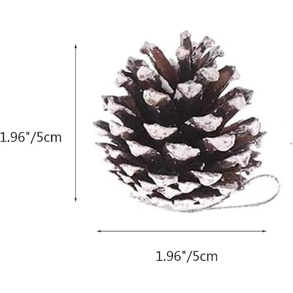 Julepynt Naturlige Furukongler Bulk Rustikk Snø Furukongler Med Snøre Furukongle Henger Vinterferie Hengepynt Til Jul Trdi Man Jiaee Gave Ta