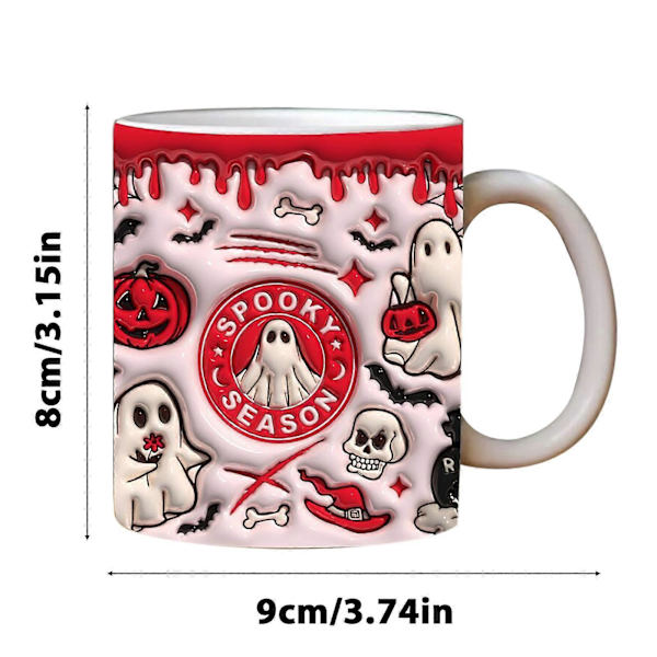 Nyt Spooky Halloween Kaffe Krus Vand Krus Halloween Græskar A