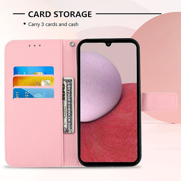 For Samsung Galaxy A05s 3D Maleri Vandret Flip Læder Mobiltelefon Etui Chasing Dreams