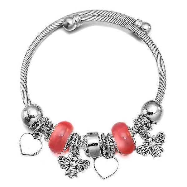 Uusi Dragonfly ruostumattomasta teräksestä valmistettu trendikäs helmikoristeinen rannekoru, 6 väriä, suljettavat rannekorut naisille, yksinkertaiset asusteet Black Zinc Plated