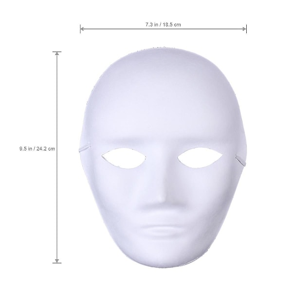 12 stk. Klovn Kostume Kvinder Drama Maske Halloween Blanke Masker Blanke Masker Opera Masker