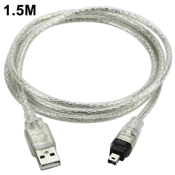 USB-kabel (han til Firewire IEEE1394a han, med 4 ben