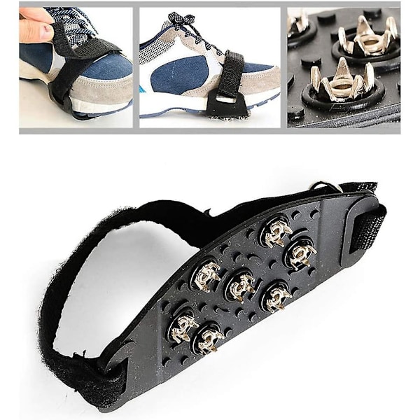 1/2 Par Sko Grippere, Sne & Is Klatring Anti-Slip Pigge Grippere Sko
