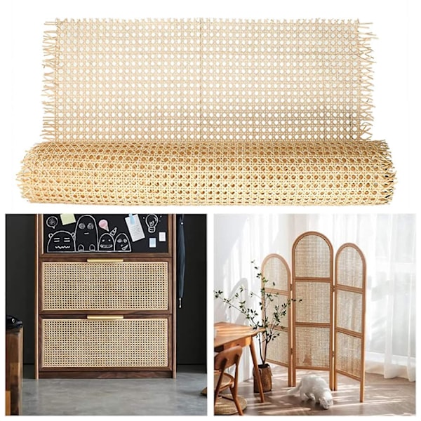 1 rulle imiteret-rattan net dekorative fletningsprojekter, der laver simuleret rattan-vævningsbånd 40cm