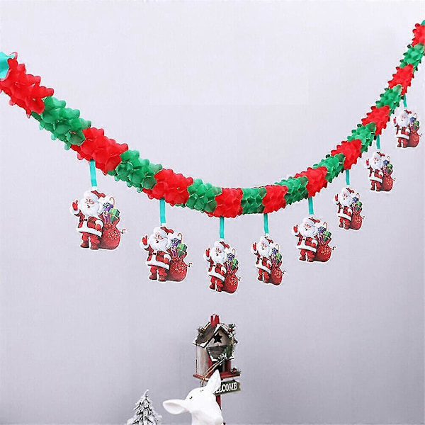 Glædelig Jul Julemand/Juletræ Banner Bunting Garland Hængende Flag Hjem Fest Dekoration Santa Claus