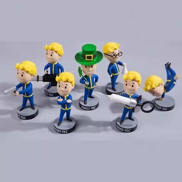 Fallout Vault Boy Bobble Head PVC Actionfigur Samlarmodell Leksak Style 17