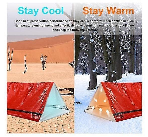 Nödsovsäck Överlevnadssäck Termisk Sovsäck Camping Green