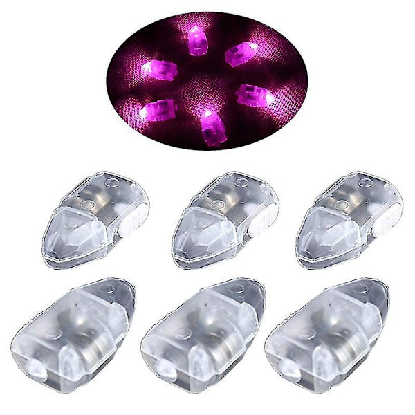50 st Led Ballonglampa med Strömbrytare Färgväxlande Batteridriven Ljusstark Lykta Veke Fest Minilampa för Hem Jikaix Pink