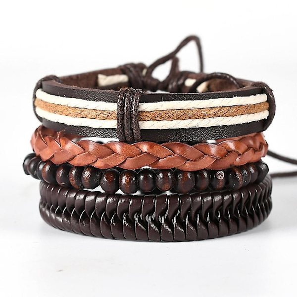 Fargerikt armbåndsett med 2 stk. - Strandtilbehør for menn og kvinner - Boho ankelkjedeperler A