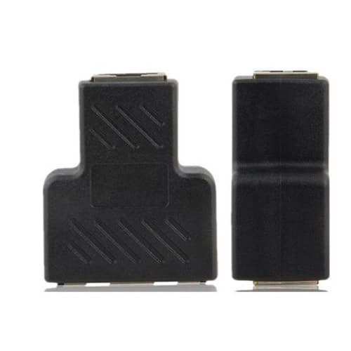 Ethernet Nettverkskabel Adapter Patch Kabel Ethernet LAN Nettverksadapter RJ45 Cat 6 Splitter
