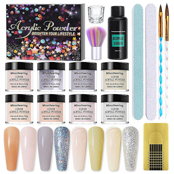 Akrylnagelsats - Gratis Frakt Set För Mors Dag Present För Nagellack, Kristall Manikyr, Professionella Nageltillbehör, Nagelförlängning Skulptur 1