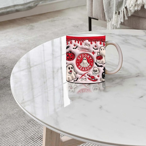 Nyt Spooky Halloween Kaffe Krus Vand Krus Halloween Græskar A