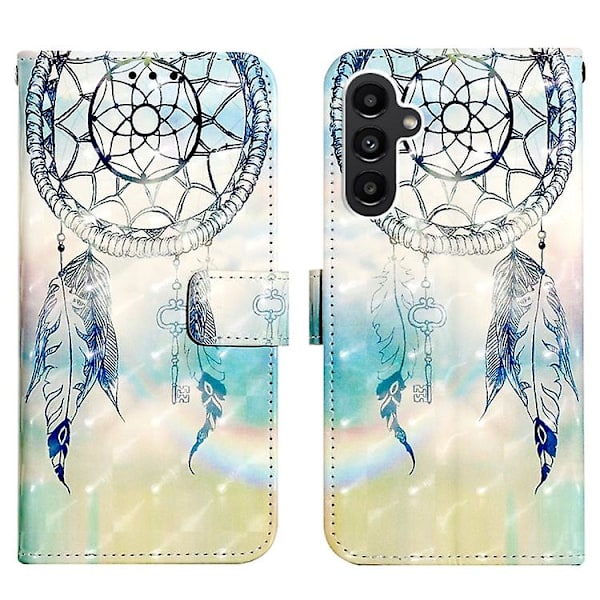 For Samsung Galaxy A05s 3D Maleri Vandret Flip Læder Mobiltelefon Etui Dream Wind Chimes