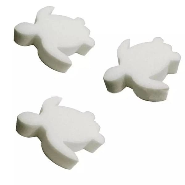10-pack oljeabsorberande svampar, poolskumsvampar, oljeabsorbenter, vita.