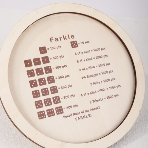 Personlig Farkle terningbakke