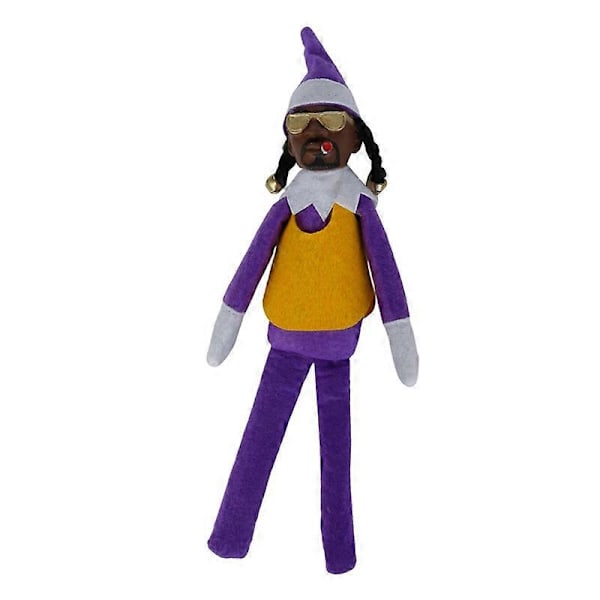 Snoop On A Stoop Elf Julenisse Svart Dukke Snoop On A Stoop Elf D Style Purple
