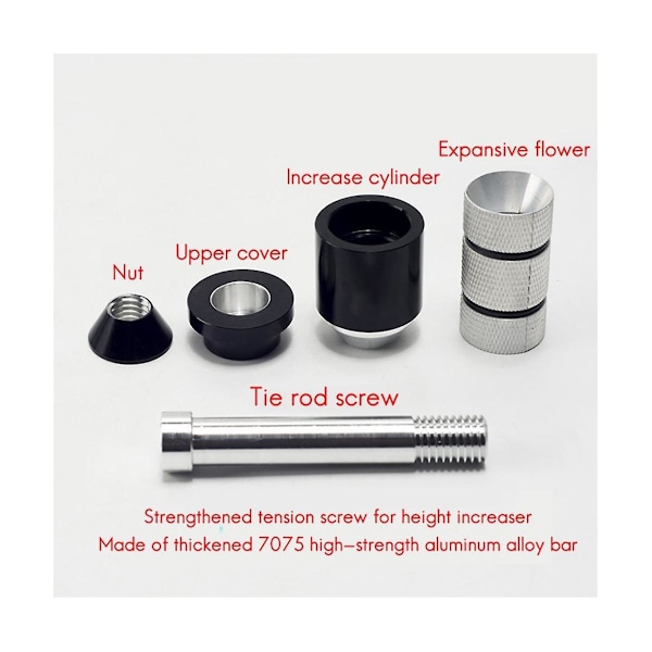 Cykelstyrforlænger til aluminiumslegering gaffel Mountain Road Bicycle Fork Hide Riser Adapter 5