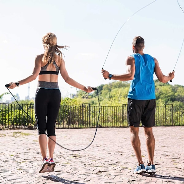 Professionell Gymnastikhopprep för Fitness, Hastighet och Boxning, Tillverkad av Svart Plast