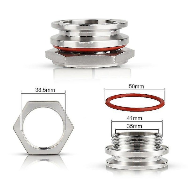 Hitsaamaton Bulkhead-liitäntä Ruostumaton Teräs Ss304 1.5\"/2\" Tri Clamp -kattilaan 2 inch
