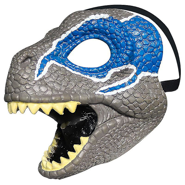 Skräck Dinosaurie Mask Vikbar Djur Latex Mask Halloween Cosplay Kostym Red