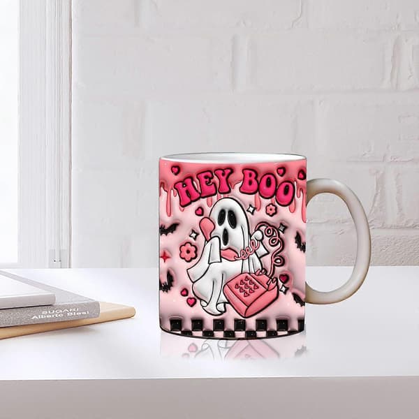 Uusi Spooky Halloween -kahvimuki vesimuki Halloween -kurpitsa B