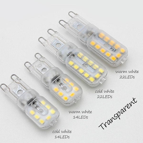 220v Himmennettävä LED-lamppu Kristalliriipuksen Vaihtoon 22 LEDS Warm White