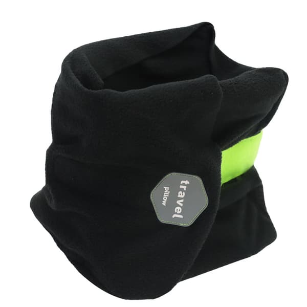 Resepillow, sov-kudde, nackkudde, huvudkudde, svart