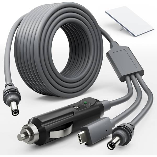 Tre-i-ett strømledning billader TYPE-C DC multi-purpose bærbar 2M