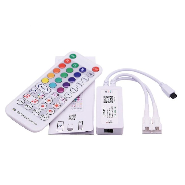 Sp511e Wifi Musik LED Controller til WS2812b WS2811 Adressebare Pixel RGB Dobbelt Udgang Smart Stemmestyring